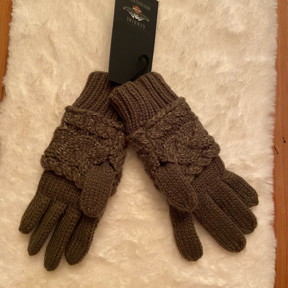 Harley Davidson knit gloves